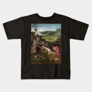 St. Jerome at Prayer - Hieronymus Bosch Kids T-Shirt